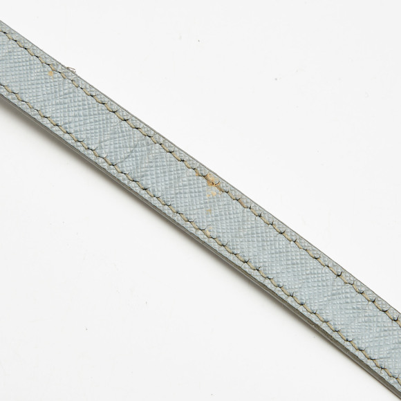 PRADA Light Blue Saffiano Leather Middle Zip Tote - Picture 5 of 8